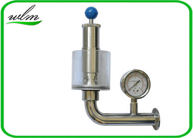 Válvula de descarga de presión automática ajustable/válvula de presión sanitaria del extractor de la unión