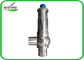 Válvula de descarga de presión sanitaria de la soldadura de extremo con la configuración de la vuelta de la primavera, abertura leve